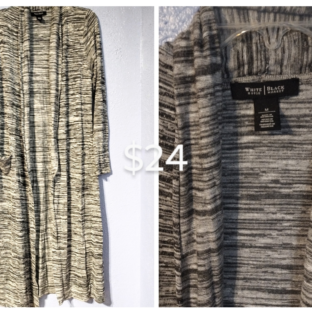 White House Black Market Women's Gray Sweater